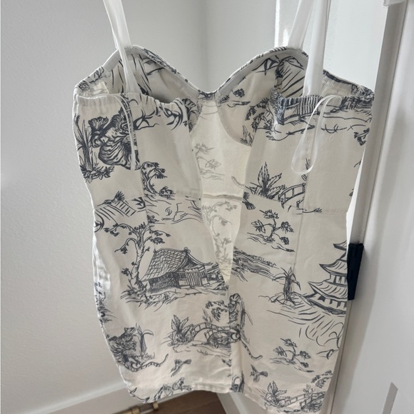 Denim White and Blue Dress - Picture 4 of 5